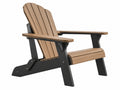 Gartenstuhl 95 x 78 x 92 cm aus Kunststoff Braun Schwarz im Adirondack-Stil