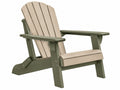 Adirondack Gartenstuhl 79 x 83 x 95 cm Kunststoff Grün Beige mit breiten Armlehnen