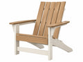 Gartenstuhl 79 x 88 x 98 cm aus Holz Beige Weiß - Adirondack Stil mit breiten Armlehnen