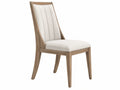 Esszimmerstuhl 50 x 60 x 102 cm Holz Stoff Beige gepolstert Modern